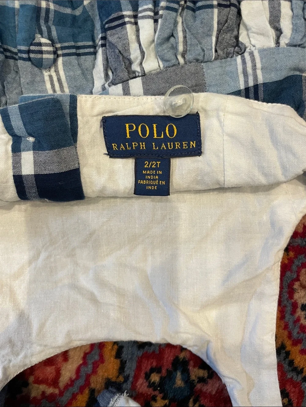 Polo by Ralph Lauren Blue & White Plaid Tank Dress